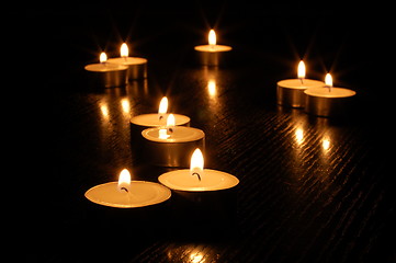 Image showing romantic candle light