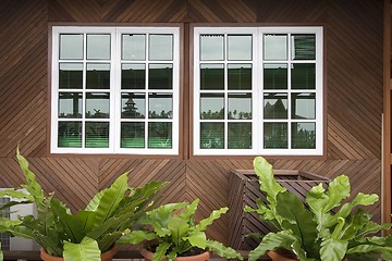 Image showing Wooden Windows