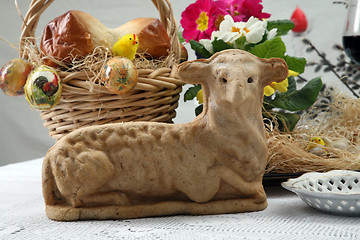 Image showing Easter lamb cake