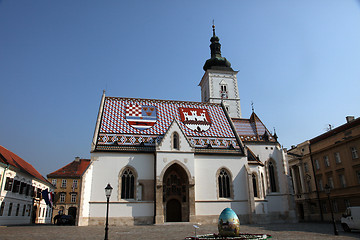 Image showing Zagreb - St. Mark Church