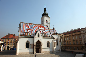 Image showing Zagreb - St. Mark Church