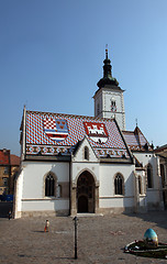 Image showing Zagreb - St. Mark Church