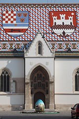 Image showing Zagreb - St. Mark Church