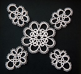 Image showing Lace background, traditional floral design