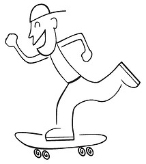 Image showing Boy on skate