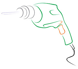 Image showing Electric drill