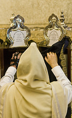 Image showing Prayer in the Wailing wall