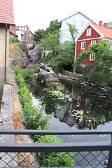 Image showing River flowing through Swedish town