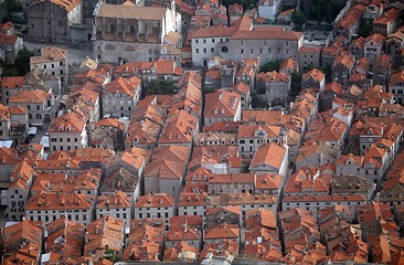 Image showing Red roofs of Dubrovnik