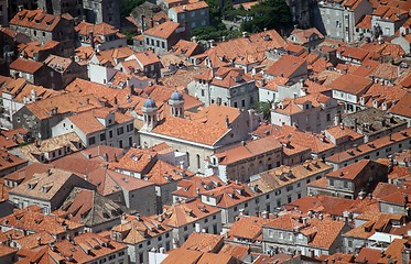 Image showing Red roofs of Dubrovnik