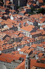 Image showing Red roofs of Dubrovnik