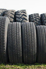 Image showing Tires for trucks and tractors
