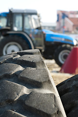 Image showing Tires for trucks and tractors