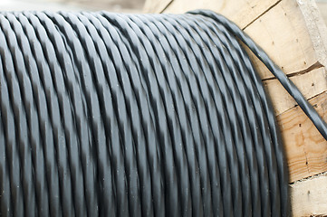 Image showing High voltage underground cables 