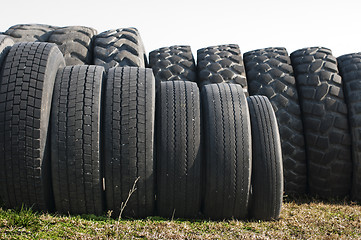 Image showing Tires for trucks and tractors