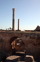 Image showing Tunisia. Ancient Carthage. The Antonine Baths