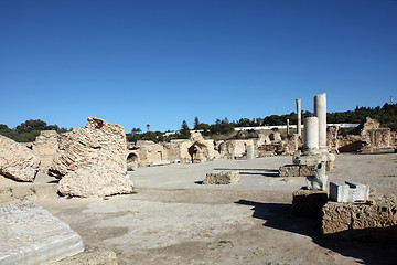 Image showing Tunisia. Ancient Carthage. The Antonine Baths