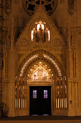 Image showing Entrance portal of the Zagreb cathedral