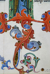 Image showing Close up of old Holy Bible book