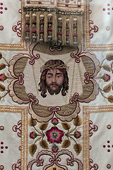 Image showing Golden embroidered bishops vestments