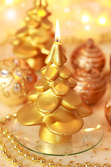 Image showing Christmas candle