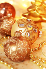 Image showing Christmas ornaments