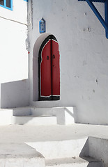 Image showing Traditional door from Sidi Bou Said, Tunis