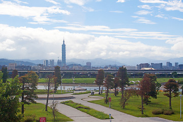 Image showing Dazhi Bridge over the Keelung River