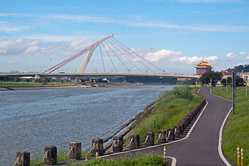 Image showing Dazhi Bridge over the Keelung River