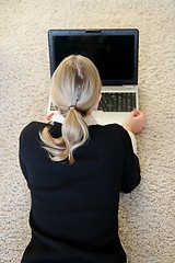 Image showing Woman with Laptop