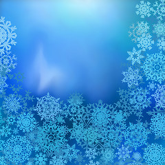 Image showing Blue color christmas background. EPS 8