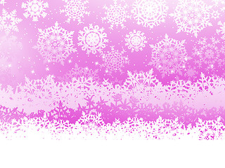 Image showing Winter background with snowflakes. EPS 8