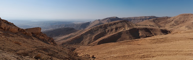 Image showing Desert landscape panorama