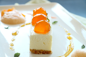 Image showing Mandarin Cheese Cake