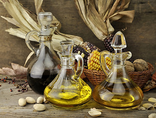 Image showing Cooking Oil And Vinegar