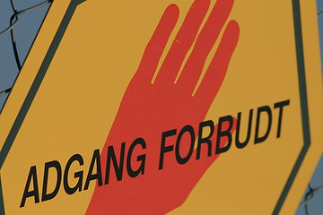 Image showing Forbidden