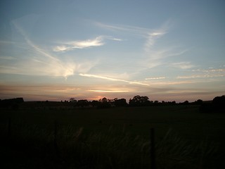 Image showing Sunset in Sweden