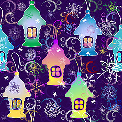 Image showing Vivid Christmas seamless pattern