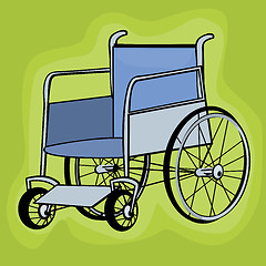 Image showing Clip art wheelchair
