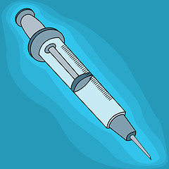 Image showing Clip art syringe