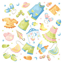Image showing set of baby clothing