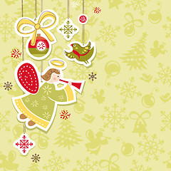 Image showing abstract christmas card