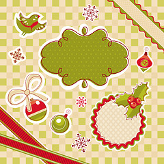 Image showing christmas design elements