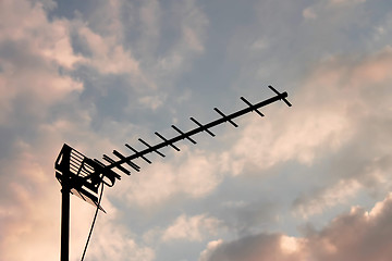 Image showing Television antenna silhouette