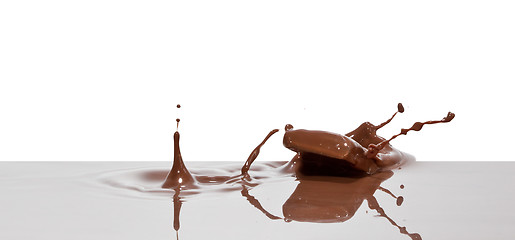 Image showing chocolate splash