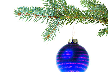 Image showing christmas ball on branch