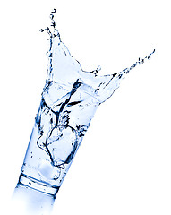 Image showing water splash in glass