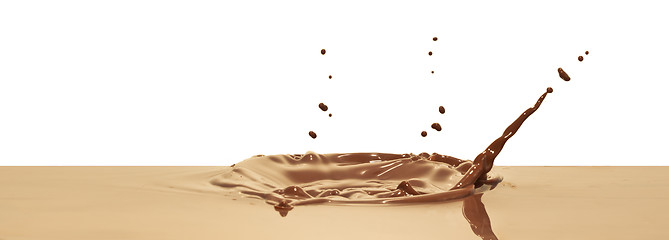 Image showing chocolate splash