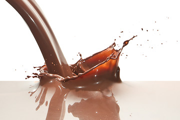 Image showing pouring chocolate