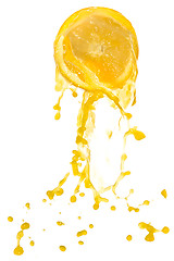 Image showing orange juice splash